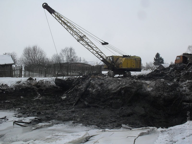 Работы на васильевском пруду — в активной фазе