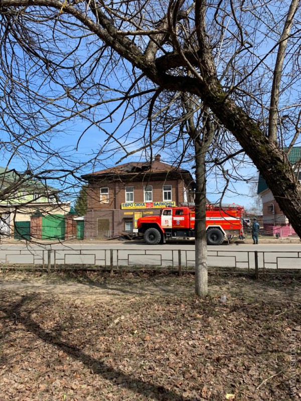 Пожар в доме на улице Свердлова