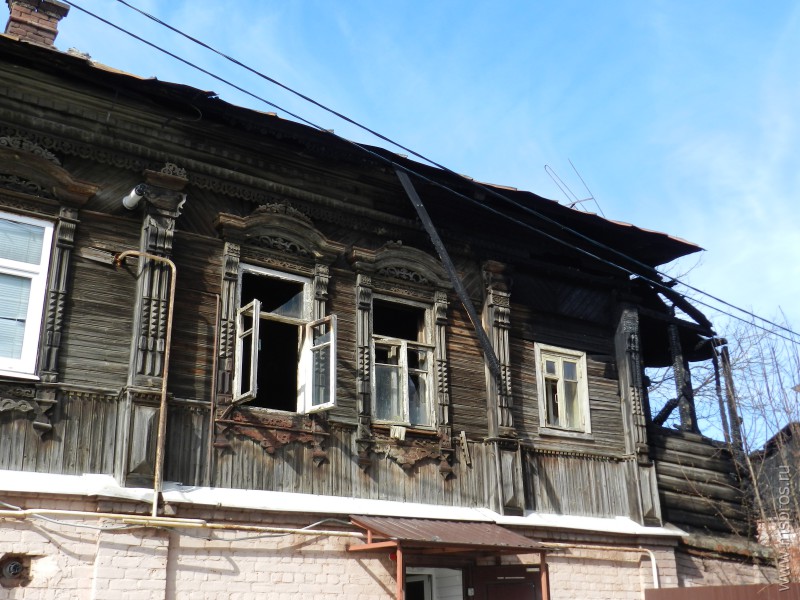 Пожар в доме на улице Свердлова