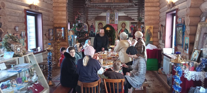 Рождество  в храме преподобного Сергия